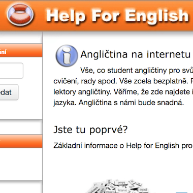 Stránka HelpForEnglish.cz