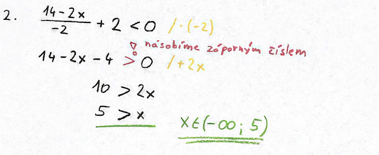 Řešení úlohy 2