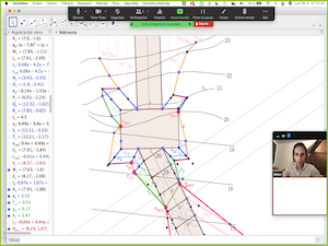 Záznam z online lekce deskriptivní geometrie